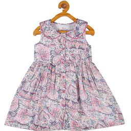 YOUNG BIRDS Floral Print Fit & Flare Dress-image-85