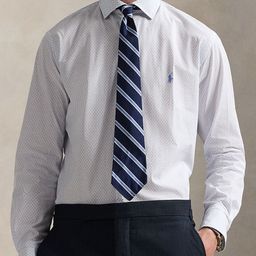 Polo Ralph Lauren Men Slim Fit Geometric Printed Spread Collar Formal Shirt-image-98