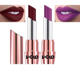 VOLO Set Of 2 Creme Matte Lipstick-3.5 g Each-642-Purple 648-Maroon-41
