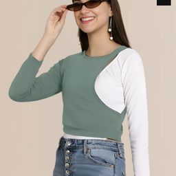 Mast & Harbour Women Pack of 2 Colourblocked Casual Regular Sleeves Top-image-99