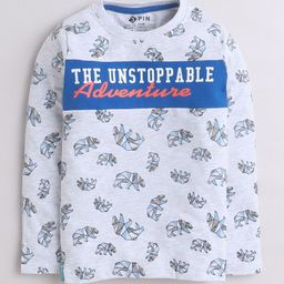 3PIN Boys Typography Printed T-shirt-image-16