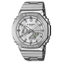 CASIO Men Dial & Stainless Steel Cuff Straps Analogue and Digital Chronograph Watch G1612-18