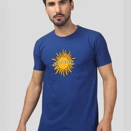 Greylongg Men Typography Applique T-shirt-picture-30