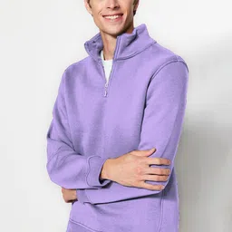 Dogman Men Zip Detail Full Sleeve Anti Odour Sweatshirt-picture-17