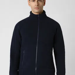 Van Heusen Flex Men Solid Mock Collar Sporty Jacket-image-13