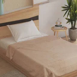 Home Centre Spinel Popcorn Beige Single Bed Blanket-image-1