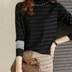 StyleCast Women Mock Neck Knit Pullover-picture-9