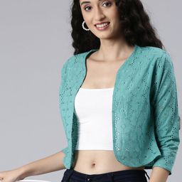 TWIN BIRDS Women Crop Shrug-39