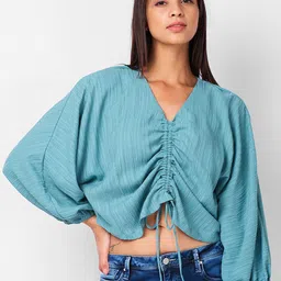 IZEL Puff Sleeve Crop Top-picture-33