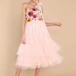 JC Mode Women Floral Embellished One Shoulder Layered Fit & Flare Midi Dress-picture-27