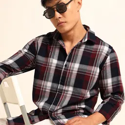 Bushirt Men Classic Checked Casual Shirt-picture-12