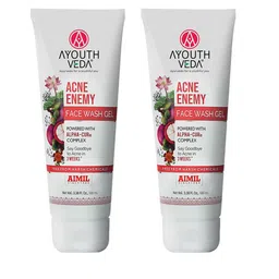 AYOUTHVEDA Set Of 2 Acne Enemy Face Wash Gel For Acne & Pimples - 100 ml Each-picture-10