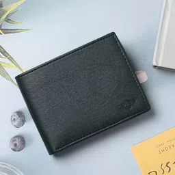 Metronaut Men Textured Faux Leather Two Fold Wallet-50