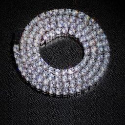 Elite creation Unisex Silver-Plated Cubic Zirconia Studded Chain-image-92