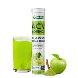 Boostiq Apple Cider Vinegar ACV Moringa Tablets- 15 Tablets- Green Apple-3