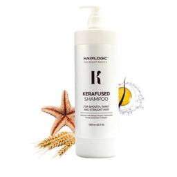Hairlogic Kerafused Shampoo With Wheat Protein For Frizzy Hair Nourishment - 1L-image-62