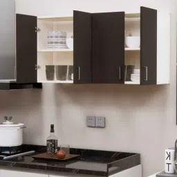 specialitypanels 4 Doors Modular Wall Mounted Kitchen Cabinet with Adjustable Shelf in Chiyoda Wange Finish-picture-21