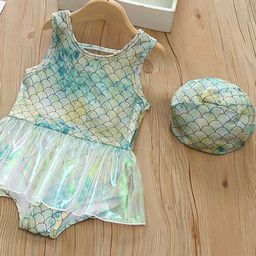 YK Girls Printed Sleeveless Swim Bodysuit-picture-22