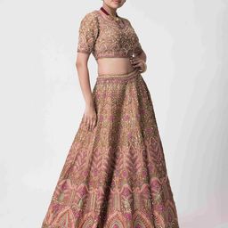 The Front Row Embellished Thread Work Ready to Wear Lehenga & Blouse With Dupatta image 4