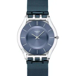 Swatch Cool Skies Men Stainless Steel Bracelet Style Straps Analogue Watch SS08K120M-image-64
