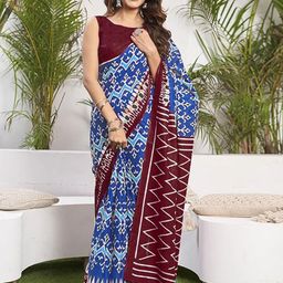 Anouk Pure Cotton Ikat Saree-image-82