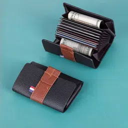 LAKSH Unisex Textured Short Leather Card Holder-picture-31