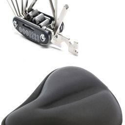 Black Soft Gel Silicone Cushion Saddle Pad Bicycle Seat Cover Saddle Cover Free Size-11
