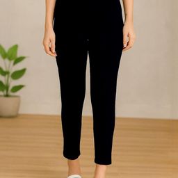 Dollar Missy Women Stretchable Relaxed Straight Fit Trousers-picture-19