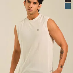 EAZY Men Pack Of 3 Round Neck Dry-Fit Tank Vests-picture-18