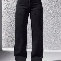 NU CLOTHS Women Comfort Wide Leg High-Rise Stretchable Jeans-picture-35