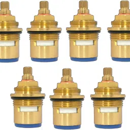 Ceramic Disk Fitting Brass/Spare Part for Taps Repairing/Standard Size (3/4 Inch) Spindle Disc Tap Inner Part Fitting Cartridge#20 Faucet Spindle-19
