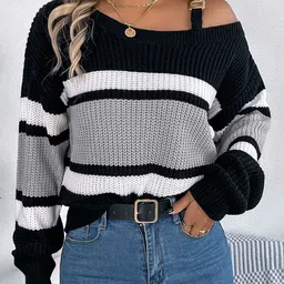 StyleCast x Revolte Women Colourblocked Pullover-picture-49