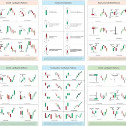 Candle Stick Chart (12 Posters) Patterns Self Adhesive 350GSM Paper Stock Market Posters, 8.5 x 12.5 Inches Candlestick Investor Detailed Entry and Exit Paper Print-picture-26