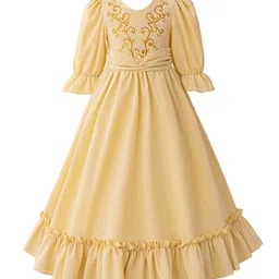 StyleCast x Revolte Girls Ethnic Motifs Embroidered Fit and Flare Dress-image-37
