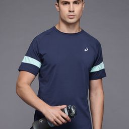 ASICS Round Neck Panel Sleeves Running T-shirt with Reflective Elements-picture-14