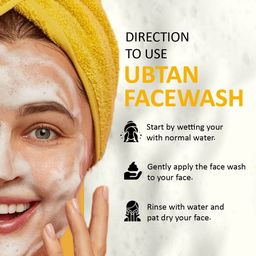 7 days 7DAYS Set Of 2 Natural Ubtan Face Wash With Turmeric - 100 ml Each image 3