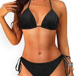X FASHION GALLRY Halter Neck Swim Bikini Set-picture-34