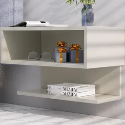 HEXA RED White Engineered Wood Bedside Table-image-93