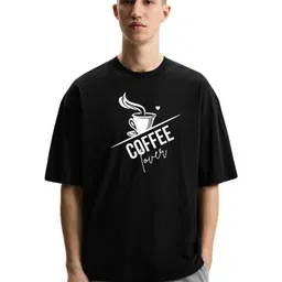 Fashnobic Men Typography Printed Round Neck Cotton Oversized T-shirt-image-20