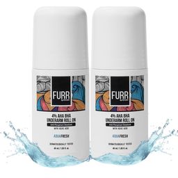 FURR BY PEE SAFE Set Of 2 Aqua Fresh 4% AHA BHA Underarm Roll On - 40 ml Each-28
