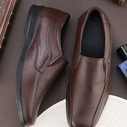 Butello Men Leather Formal Slip-Ons-image-9