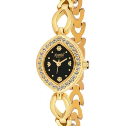 Ajanta Quartz Women Patterned Dial & Bracelet Style Straps Analogue Watch AWC415MRL -01-42