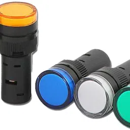 LP12-D24-R red 16mm 24VDC set of 20 Test Indicator-image-2
