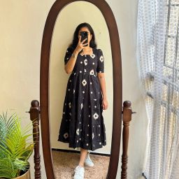 Women Printed Viscose Rayon Anarkali Kurta-image-86