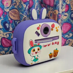Uphaar by OMG 2025 Silicone Case Kids Camera with Instant B&W Printing, Cute Bunny Design Sports and Action Camera-picture-1