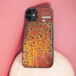 CASE CREATION Abstract Printed iPhone 12 Silicone Back Case image 2