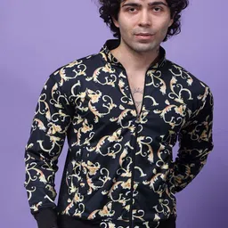 YELLOW TREE Men Floral Lightweight Parka Jacket-picture-19