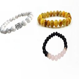 Divine souvenirs Unisex Set Of 3 Artificial Beaded Bracelets-1