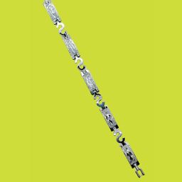 Dynamic Retail Global Men Silver Plated Link Bracelet-picture-45