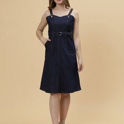 Codaisy Denim Pinafore Dress-image-93